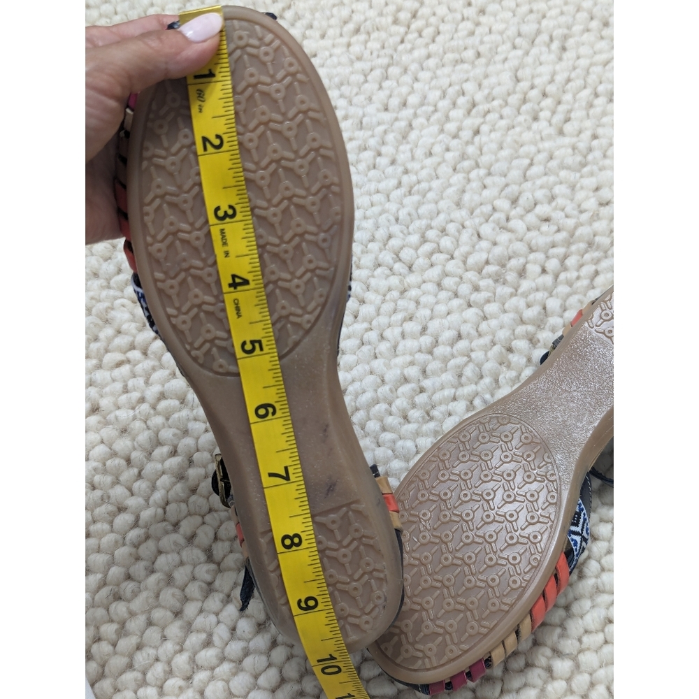 Handmade Mexican Huarache Ankle Strap Sandals Women's Size 7 - Picture 11 of 12